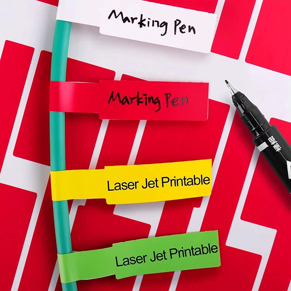 electrical and utp wire labels for laser printers